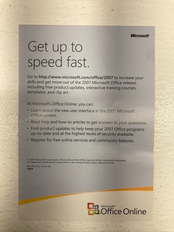 Microsoft Office 2007 Home and Student CD and Case With Activation Code Inside gallery