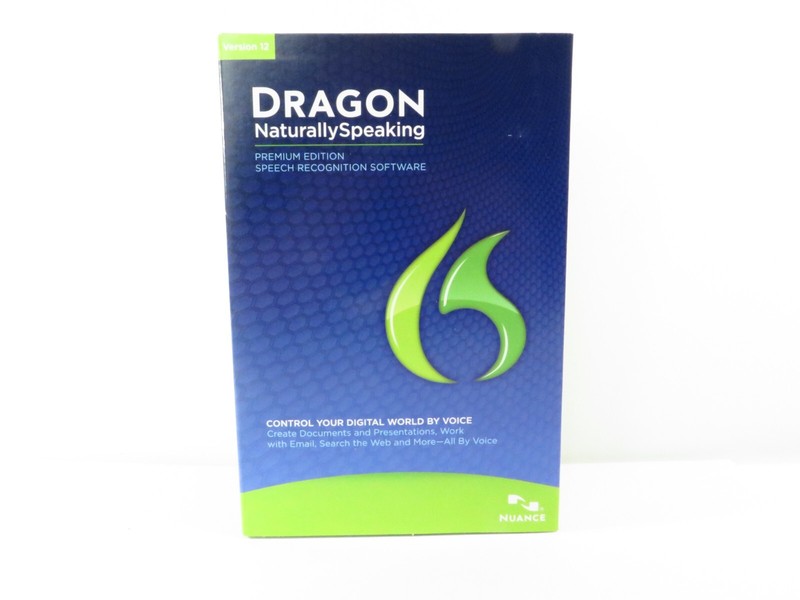New (Open Box) Nuance Dragon NaturallySpeaking 12 Premium for Windows W/Mic