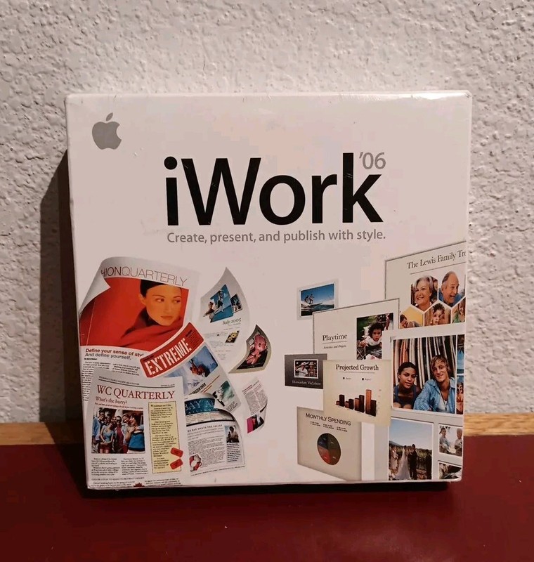 New/Sealed Apple iWork '06 Mac MA222Z/A Free Shipping