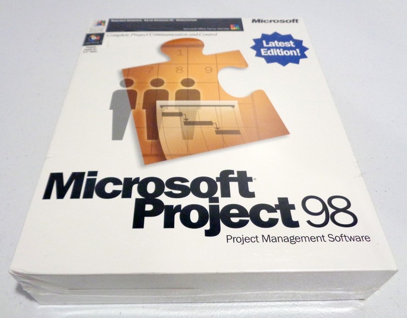 Microsoft Project 98 Full Version Software for Windows 95 PC Retail Box NEW gallery