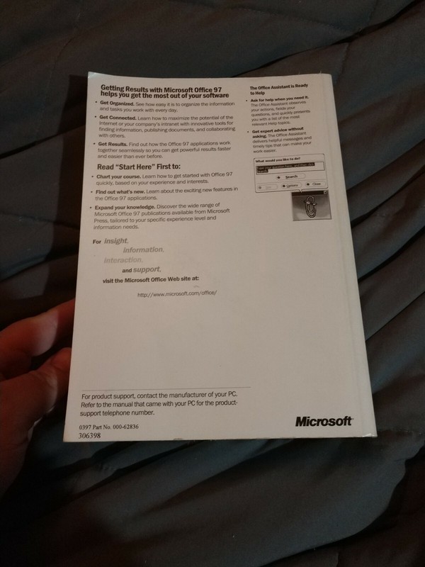 Getting Results with MICROSOFT OFFICE 97 - Manual ONLY gallery