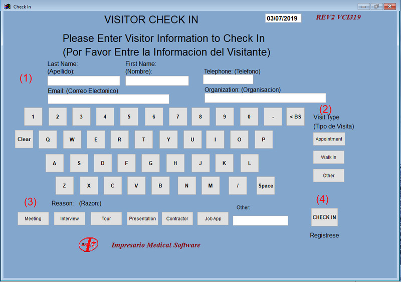 VISITOR CHECK IN Software, Network Access , Windows 7,8,10,11,Server
