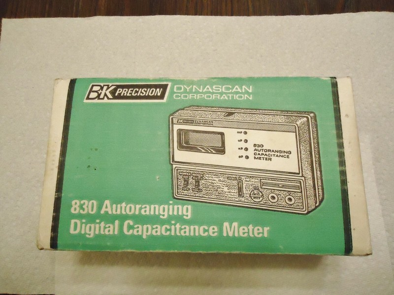 BK Precision Dynascan Corp. Model# 830, Autoranging digital capacitance meter.