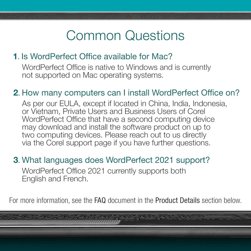 Wordperfect Office Home & Student 2021 | Office Suite of Word Processor, Spreads gallery
