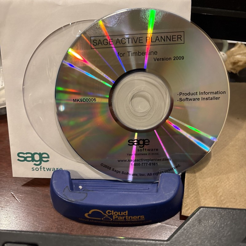 BRAND NEW UNUSED SAGE Active Planner For Timberline 2009. Software + Docs On CD