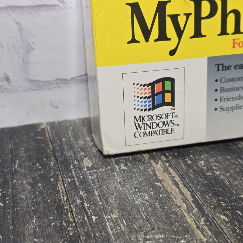 NEW My Phone Book for Windows Vintage 1994 My Software Co. Floppy Disk gallery