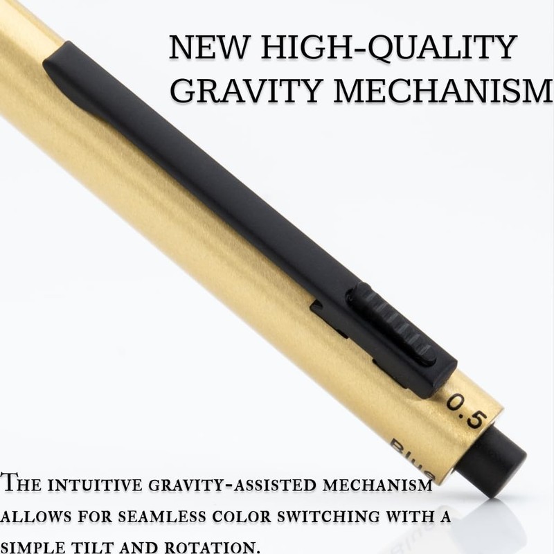 Monteverde Usa Quadro 4-In-1 Multifunction Pen - Brass Finish - Three Ballpoint gallery