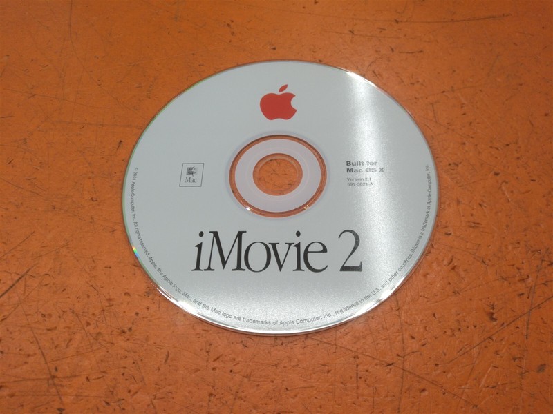 ⭐️⭐️⭐️⭐️⭐️ Apple iMovie 2 Version 2.1 Built For Mac OS X 691-3021-A