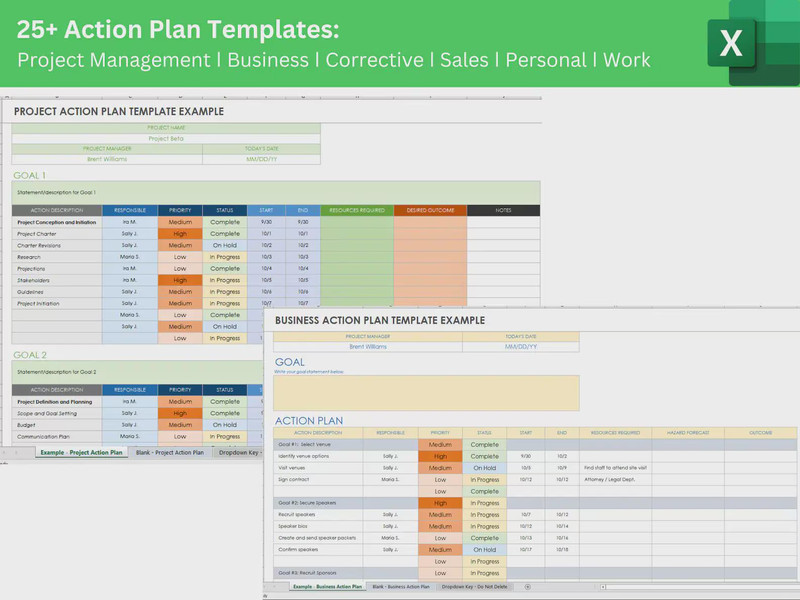25+ Action Plan Templates Excel | Project, Business, Personal, Sales & Strategy gallery