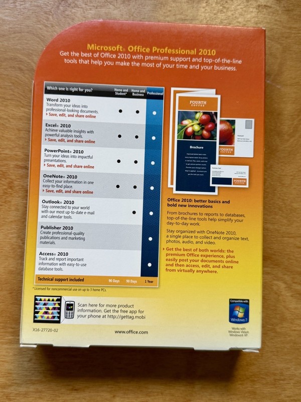 Microsoft Office Professional 2010 Retail FULL VERSION with CD Key, Pre-Owned gallery