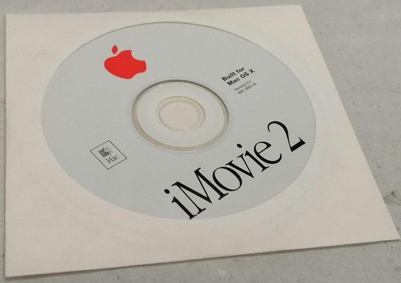 Apple iMovie 2 Version 2.1 Built For Mac OS X P/N: 691-3021-A