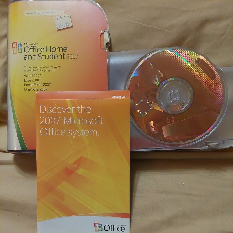 Microsoft MS Office Home and Student 2007 Word Excel PowerPoint OneNote W/ Key gallery