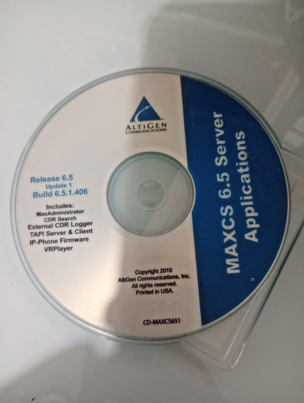 ALTIGEN MAXCS 6.5 Update1 MAX Server/Client/Add-ons, Communicator, MAX1000V2-A1