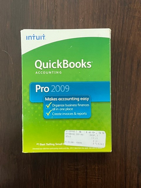 Intuit QuickBooks Pro 2009 Accounting Software Windows