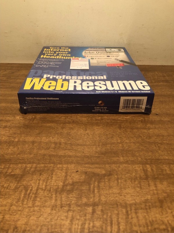 Professional Web Resume CD-ROM Windows 3.1 & 95 New & Sealed gallery