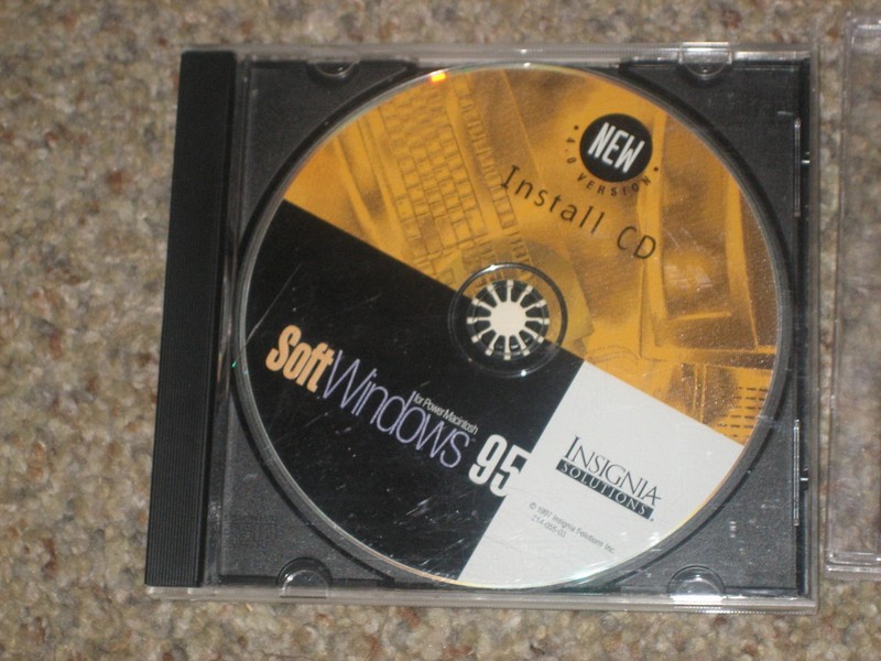 LOT OF 3 INSIGNIA SOLUTIONS SOFT WINDOWS 95 INSTALL DISCS FOR MACINTOSH gallery