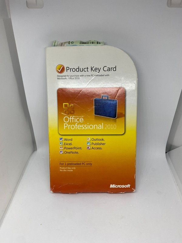 Microsoft Office 2010 Professional Product Key Card ONLY gallery