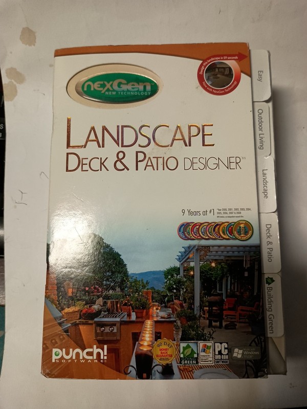 Punch! Landscape Deck & Patio Designer 2009 – Includes CD & User Guide – U12
