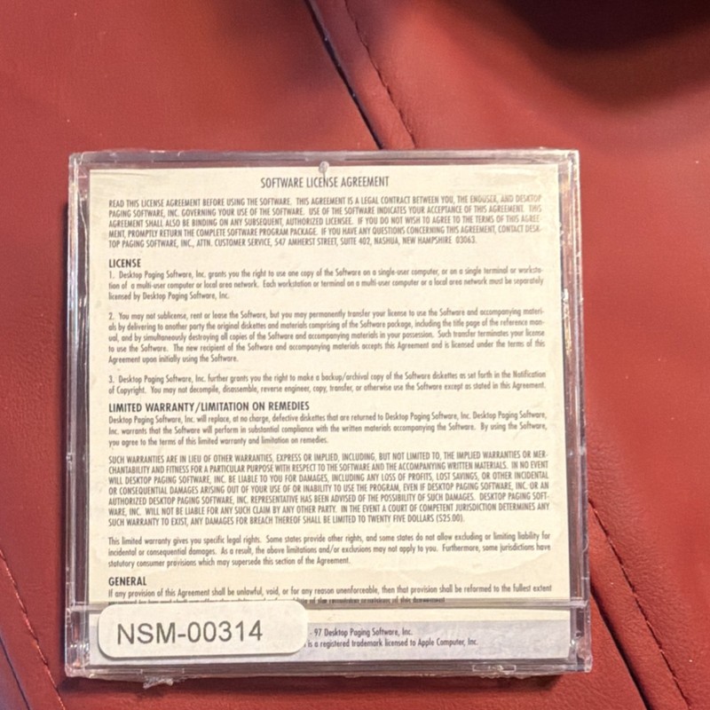 Metrocall NoteSender Text Messaging Software NSM-00314 NEW Sealed 90s Vintage gallery