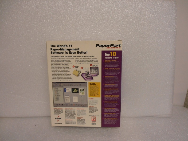 ScanSoft Paperport Deluxe 8 New In Sealed Retail Box! gallery