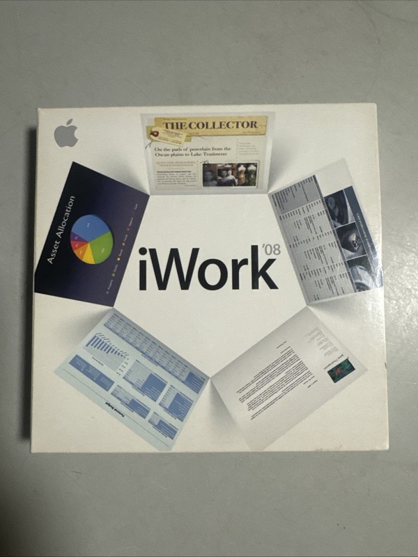 Apple Mac iWork ’08 Keynote Pages Numbers MA790Z/A New Open Box