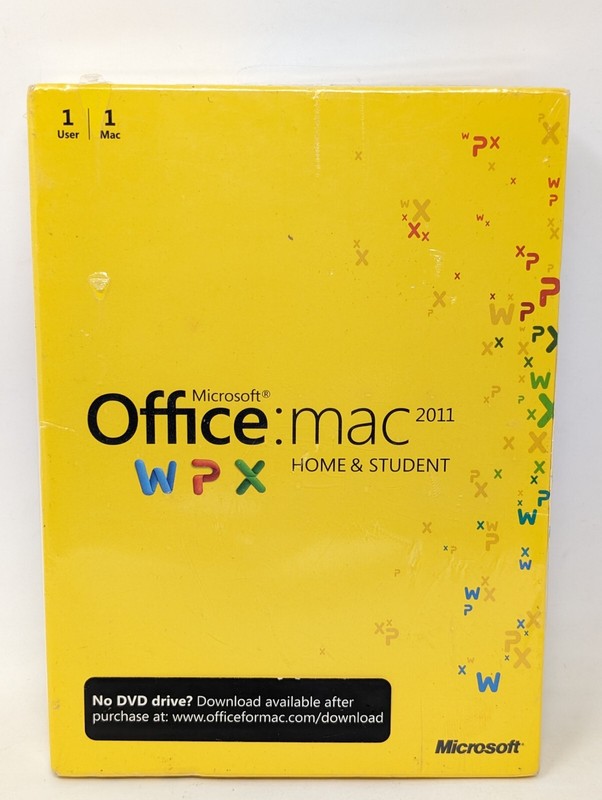 Microsoft Office for Mac 2011 Home and Student 1 Mac and 1 User Disc Version NEW
