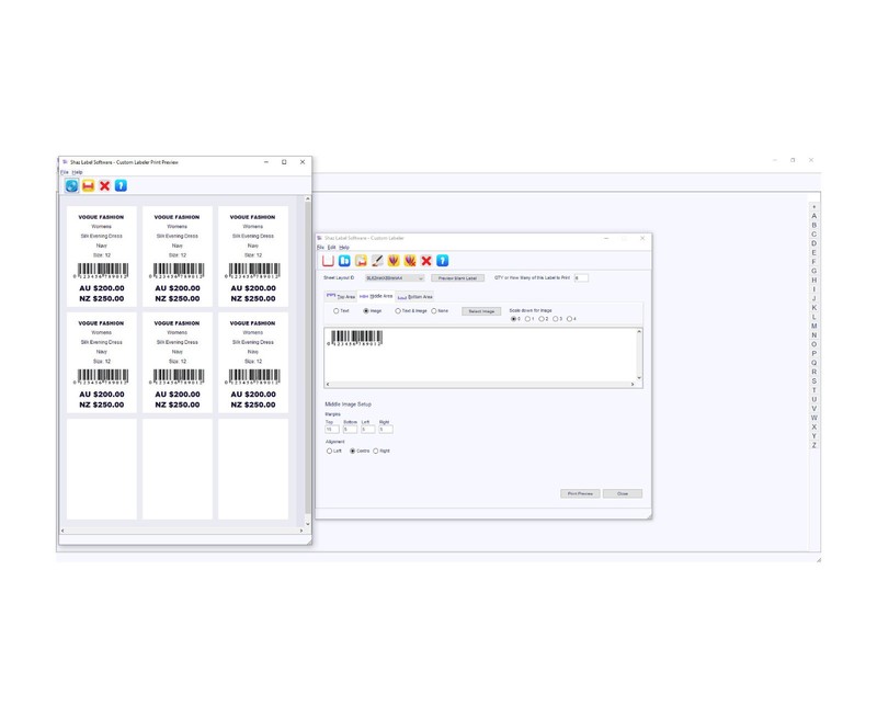 Label Maker Shaz Label Software Printer Shipping Address Design App AT SOFT04 gallery