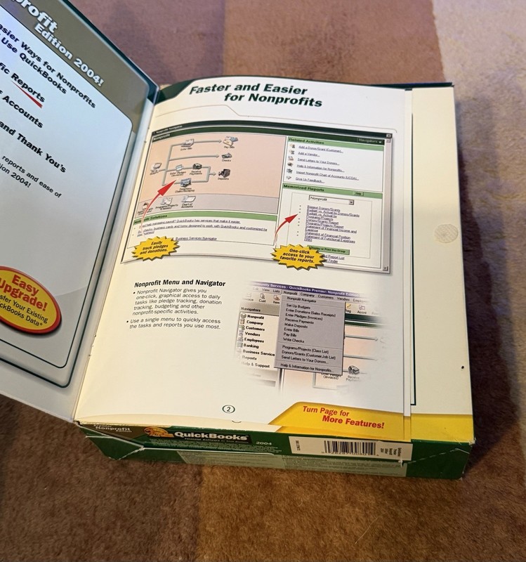 QuickBooks Premier Nonprofit 2004 Edition Manuals & Key Code PC gallery