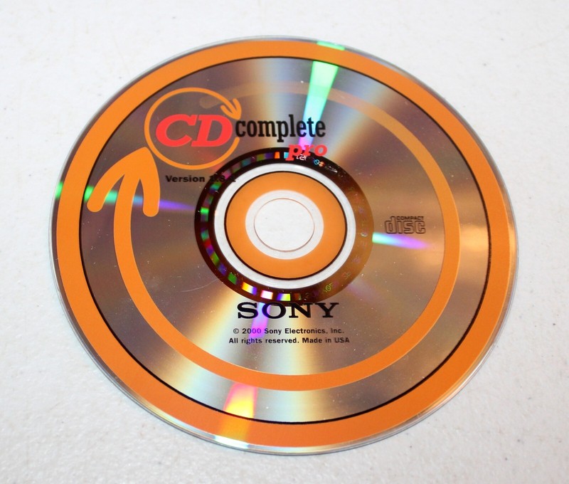 Sony CD Complete Pro Version 1.8.1 (CD-Rom, 2000, DISC ONLY) Computer Software