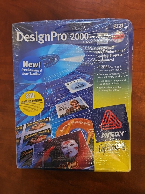 Avery Software Design Pro 2000 CD-ROM **BRAND NEW** *FACTORY SEALED* PC WINDOWS