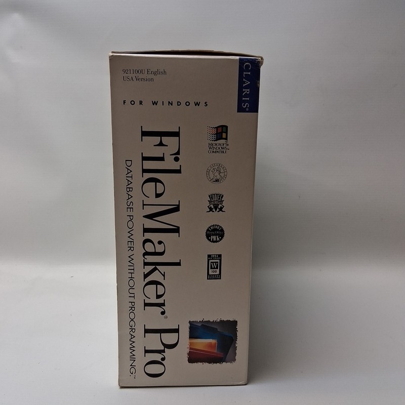 Vintage Claris FileMaker Pro 2.0 for Windows 3.0 gallery