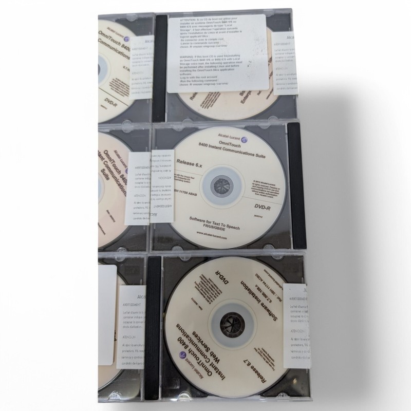 Alcatel-Lucent OmniTouch 8400 ICS Text-To-Speech R6.x Software CD Total 14 Discs gallery