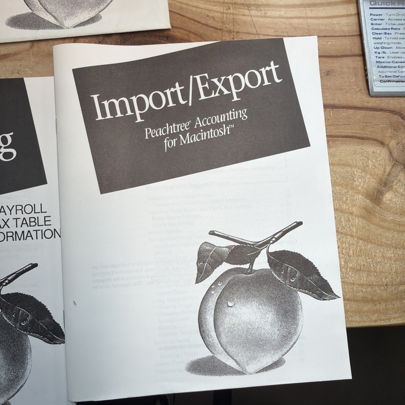 Peachtree Accounting For Macintosh 2.0 From 1993 Vintage gallery