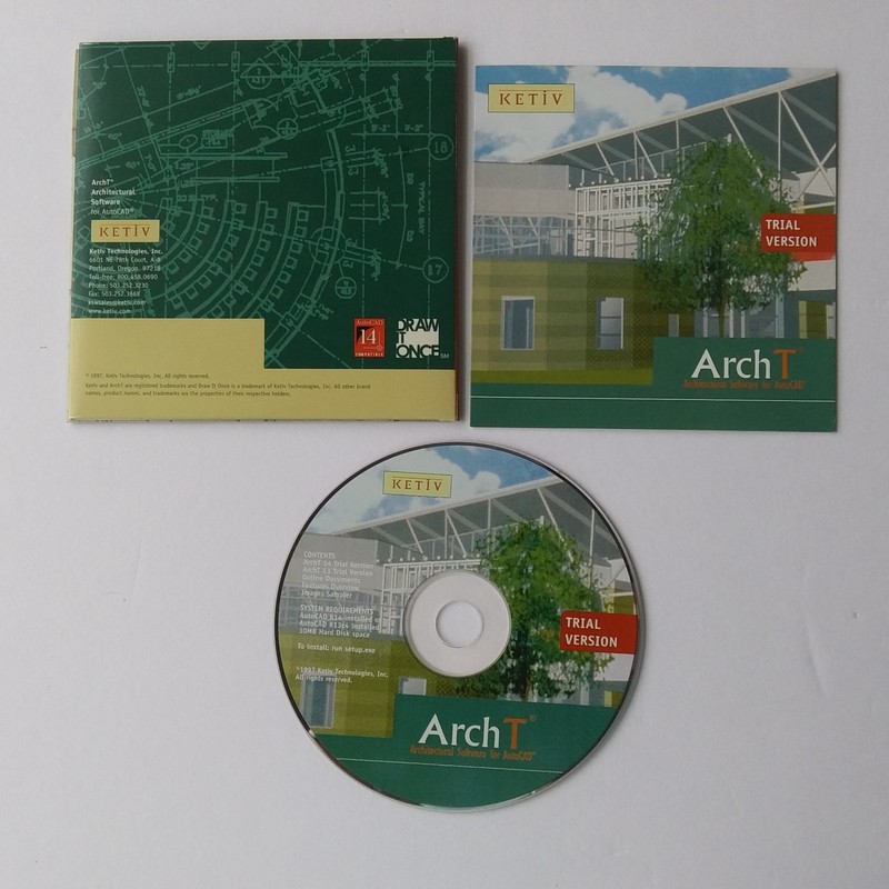 KETIV ArchT AutoCAD Architectural Software CD Trial Version w Case 1997 gallery
