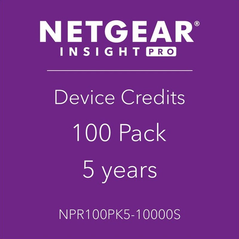 *NEW* NETGEAR NPR100PK5 Insight Pro Subscription License 100 Devices 5 Years