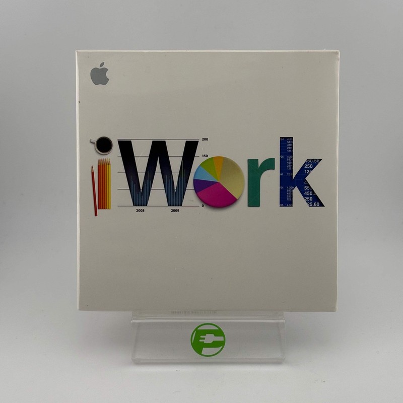 Apple iWork Retail Box Mac Software Keynote Pages Numbers Vintage Collectible