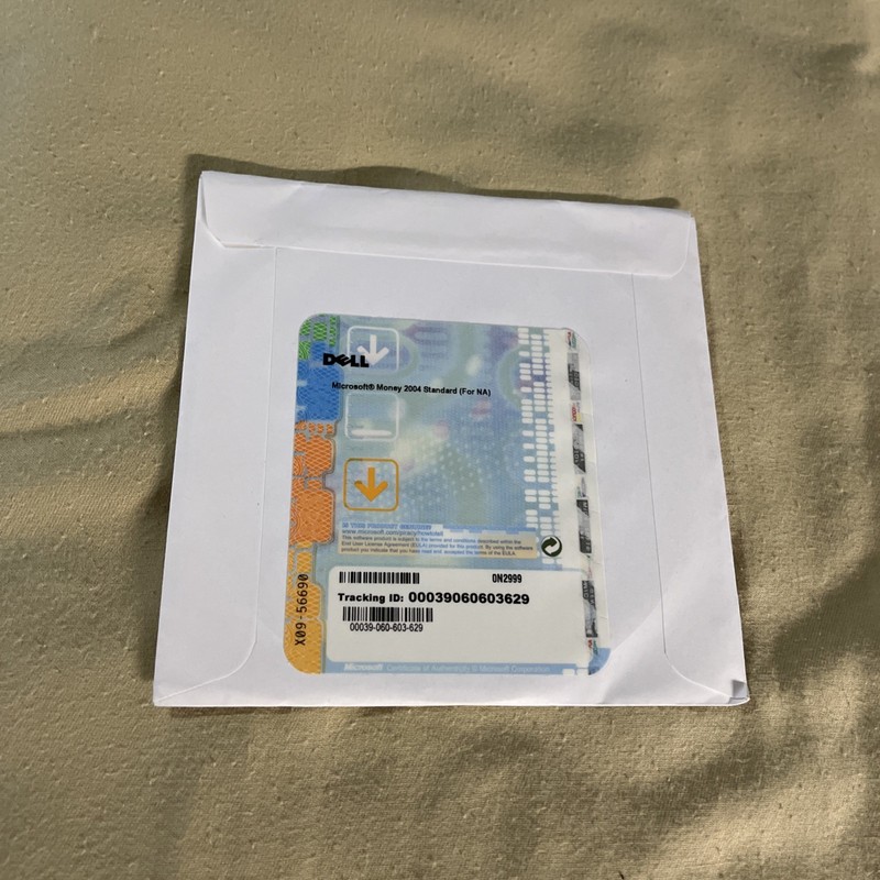 Microsoft Money 2004 Standard PC Dell w/ Serial Number & Tracking ID Sealed gallery