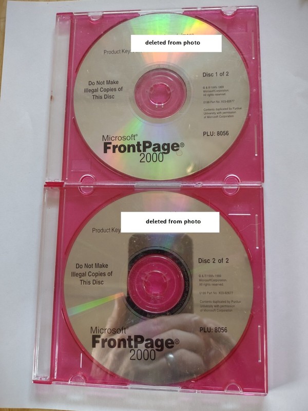 Microsoft FrontPage 2000, Two CD Set