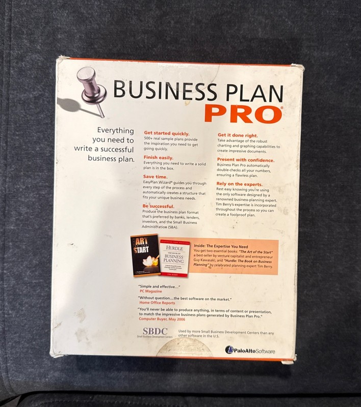 Business Plan Pro 2007 Palo Alto Software CD ROM Brand New! ~ Fast Shipping! gallery