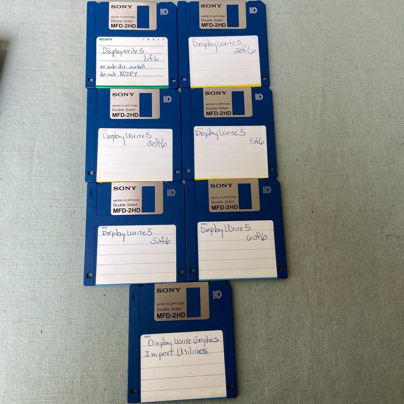 Software Lot 3.5” RadioReveal Netware PFS Write Metz File F/X Display Write API gallery
