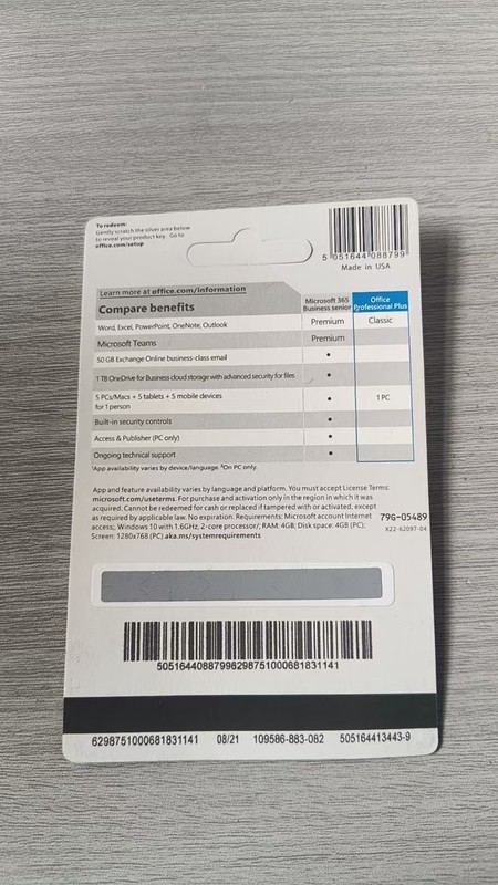 Microsoft Office Professional Plus 2021 Retail 1PC Product Card Sealed Microsoft gallery