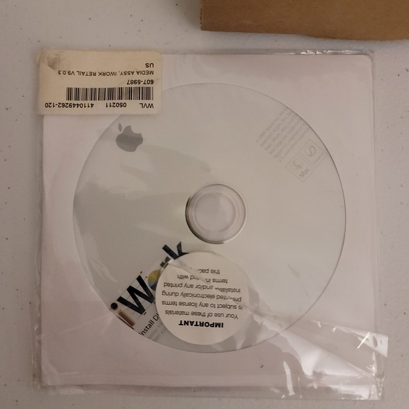 Apple iWork ’09 Retail V9 Full Version Mac MB942Z/A Pages Numbers Keynote