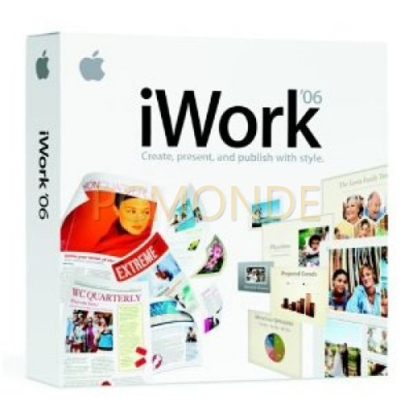 Apple iWork ’06 – Family Pack – Mac DVD – Grade A (MA224Z/A)