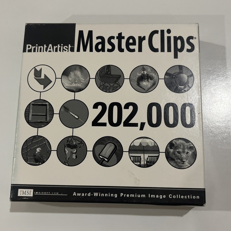 Sierra PrintArtist Master Clips 202,000 Image Home Publish Editing Photo