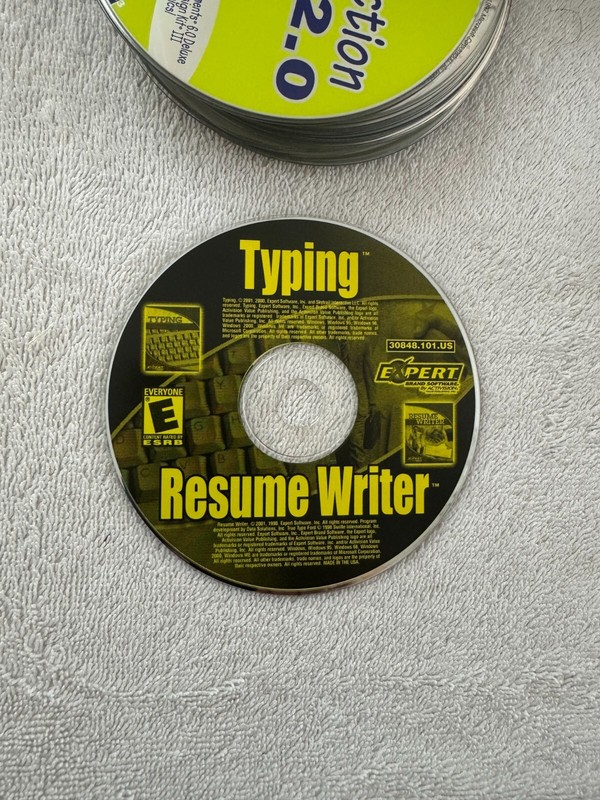 Typing/Resume Writer – Expert Software 2001