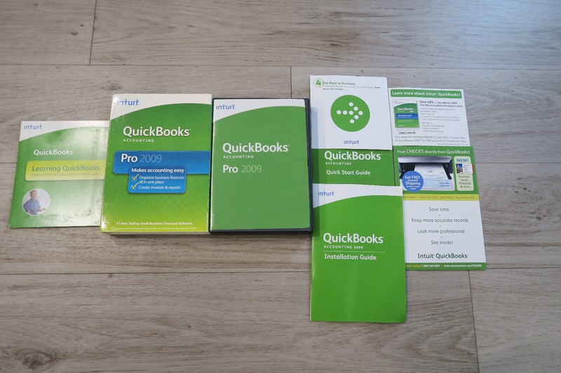 Intuit QuickBooks Pro 2009 Accounting Financial Business Software MISSING DISC
