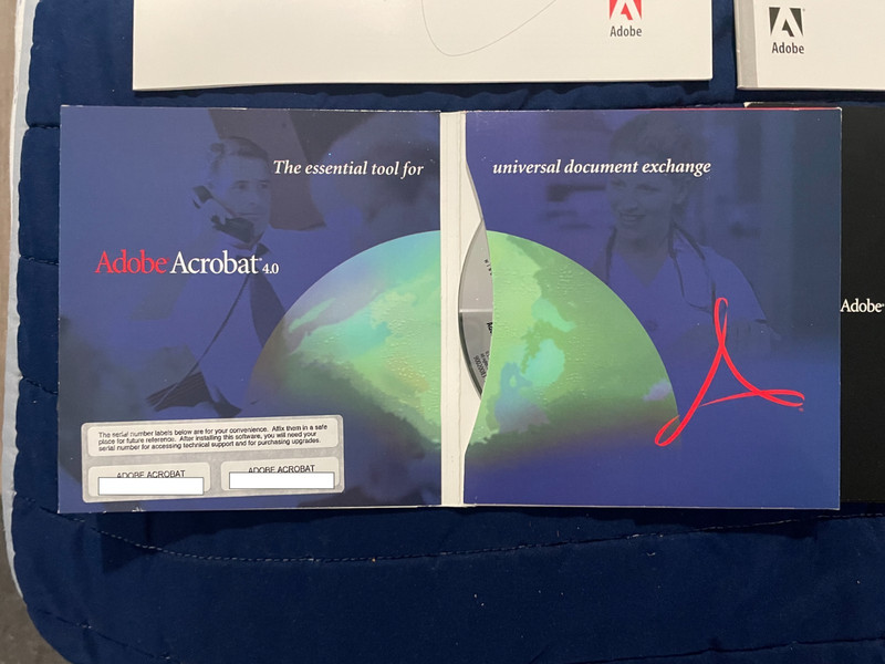 Vintage Adobe Acrobat 4.0 Manuals Product Sampler CD Software Paperwork Lot 2001 gallery