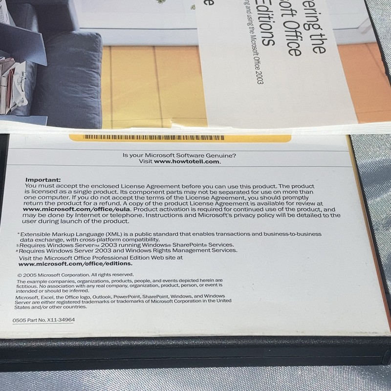 Microsoft Office Professional Edition 2003 w/ Product key Info gallery