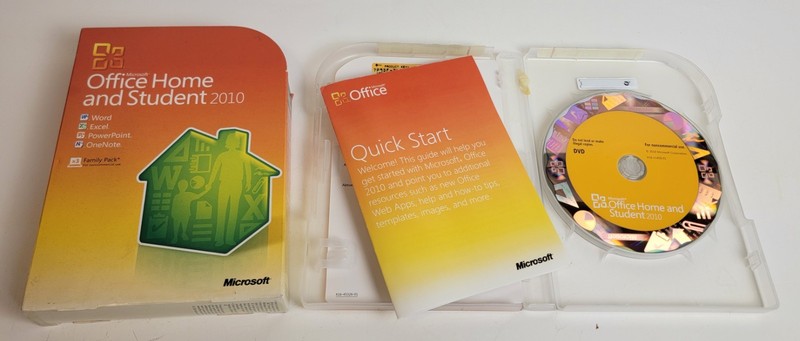 Microsoft Office Home & Student 2010 Software for Windows 79G-02144 RETAIL w Key