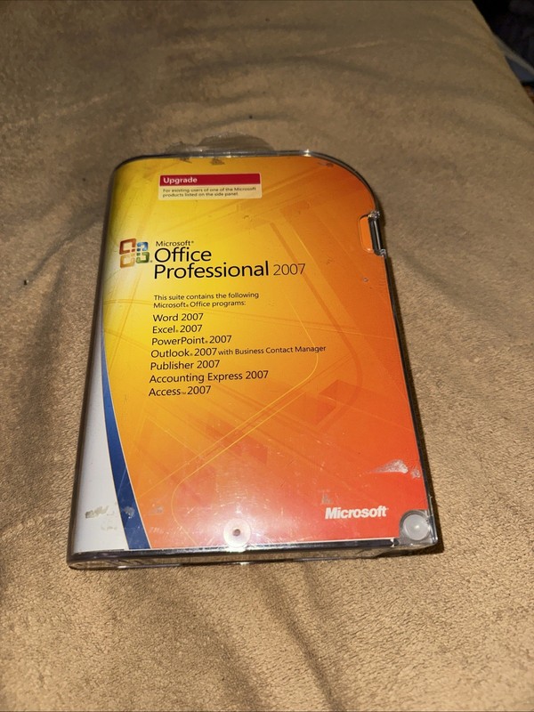 Microsoft Office Professional 2007 Upgrade With Product Key & Papers 269-11093